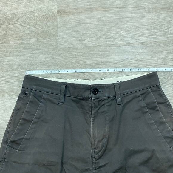 G Star Raw Straight Chino 1/2 8" Shorts Men's 30 - Picture 5 of 10
